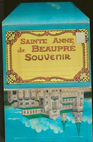Sainte Anne De Beaupre Souvenir Booklet With 12 Postcards