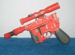Vintage Star Wars Han Solo Blaster Gun Cosplay 1996 Lfl Hasbro Orange