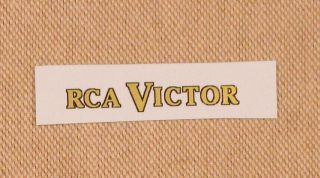 Rca Victor Radio Logo Water Slide Decal - Old Antique Wood Vintage Tube Radio