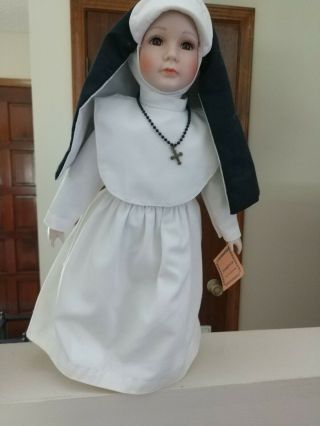 Vintage Nun Doll Sister Gloria 16 Inches Tall.