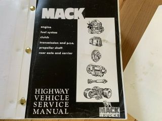 TS442 Mack Truck Components Service Shop Repair Manuals 1 & 2 Historical Museum 4