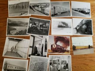 37 - 1950 ' S UNION PACIFIC RR BLACK & WHITE STREAMLINER ADVERTISING PHOTOS,  STATION 2