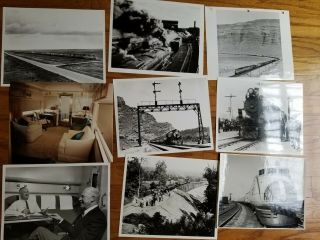 37 - 1950 ' S UNION PACIFIC RR BLACK & WHITE STREAMLINER ADVERTISING PHOTOS,  STATION 3