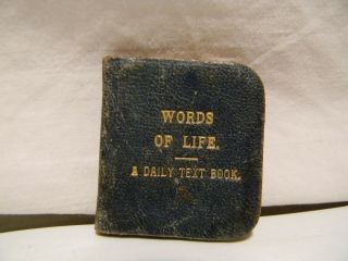 Words Of Life A Daily Text Antique Miniature Book Early 1900 