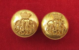 Royal Ancient And St Andrews Golf Club Gilt Mounted Victorian Buttons