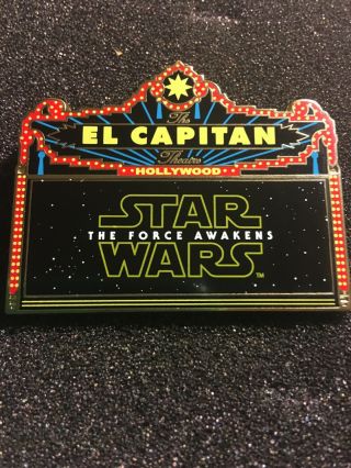 Disney Pin Dsf Dssh El Capitan Marquee Star Wars The Force Awakens Le 500