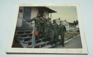 Vtg Us Military Soldiers Vietnam War Photo Black Americana African American B4