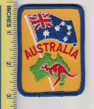 Vintage Australia Country Flag Souvenir Tourist Travel Patch