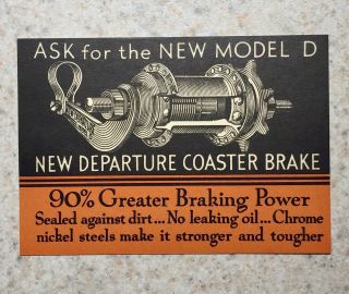 Vintage Bicycle Model D Departure Coaster Brake - Magic Cards Trick Complete 2