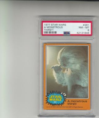 1977 Star Wars 281 A Monstrous Thirst Psa 8