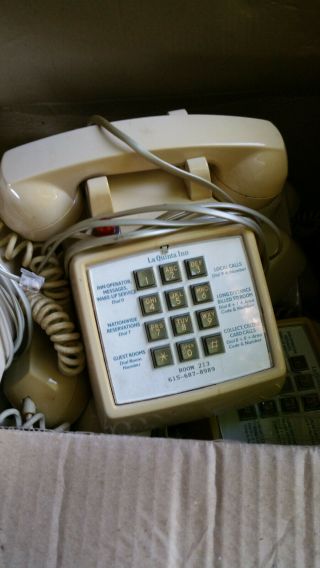 Vintage Telephone Push Button Touch - Tone Desk Phone