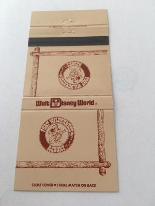 Vintage Matchbook Matchcover Walt Disney World Port Wilderness Resort Hotel Fl