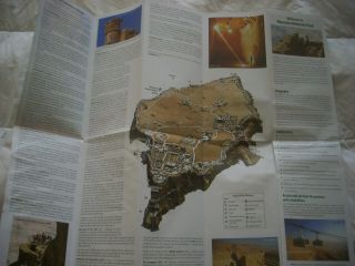 Masada National Park Map Guide History ISRAEL Map/ MASADA Map in English 3