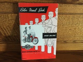 Rider Hand Book - Harley Davidson Duo - Glide - 1963 - American Motorcycle Assn.