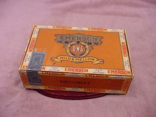Emerson Diplomat Cigar Box - Very - Early 1900 