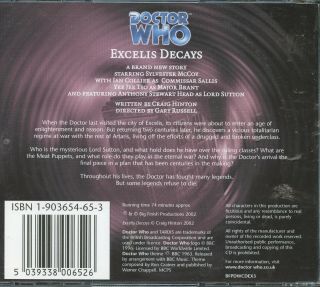 DOCTOR WHO EXCELIS DECAYS AN AUDIO DRAMA ON AUDIO CD 2