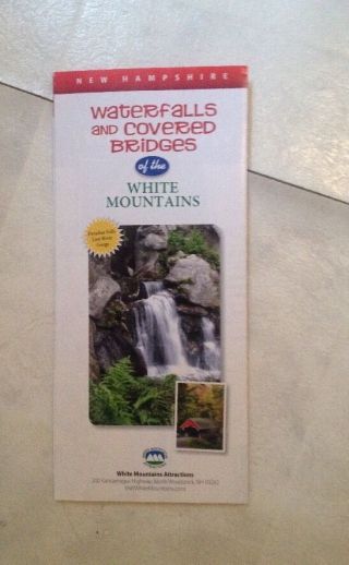 Waterfalls And Covered Bridges Of The White Mountains,  Hampshire,  Brochure