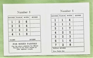 2 Assorted VINTAGE 1950 ' s HALLOWEEN Party Tally Card with BLACK CAT wearing Bow 3
