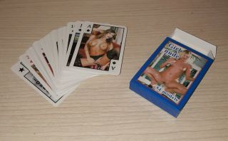 Playing Card Deck Pin - Up Nude Girl 54 Models Rare