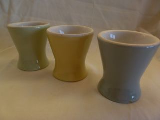 Set Of 3 Vintage Porcelain Egg Cups By Lilien Austria