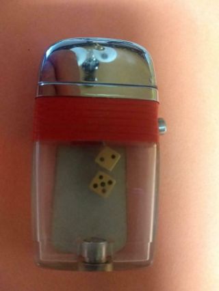 1960’s Scripto Vu Lighter - Dice With Red Band & High Altitude Sticker