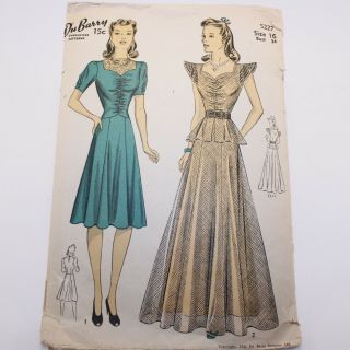 Vintage 1941 Dubarry Sewing Pattern - Misses 
