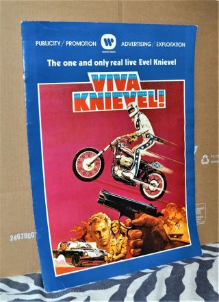 1977 ADV Warner Brothers Viva Knievel Publicity Promotion Harley Davidson Evel 2
