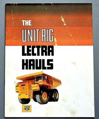 1980 Lectra Hauls Truck Brochure 85 Thru 200 Tons 14 Pages 80lh