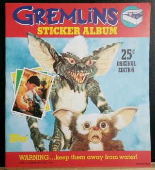 1984 Topps Panini Gremlins Empty Sticker Album