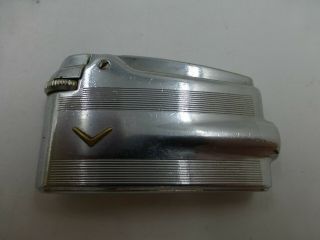 Vintage Streamlined Ronson Varaflame Chrome Gas Cigarette lighter 4