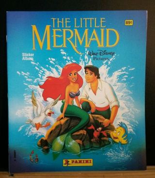 1990 Panini Walt Disney The Little Mermaid Empty Sticker Album