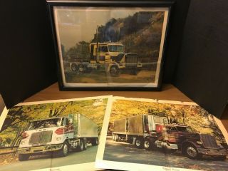 Vintage Peterbilt Truck Posters 1977