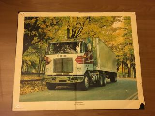 Vintage Peterbilt Truck Posters 1977 3