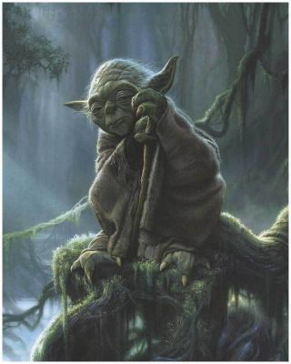 Star Wars Yoda Dagobah Empire Strikes Back 16x20 Poster Giclee Wall Print