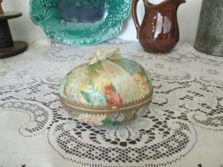 Antique Victorian Cardboard Easter Egg Candy Container All