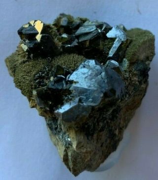 Good Representation Of Sphalerite On Johannsenite From Arizona