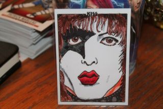 Kiss Deluxe Paul Stanley Sketch Card Mick Trimble