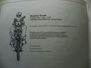 Vintage Scooter Trash 1979 Harley Davidson Lowrider Outlaw Coloring Book 2