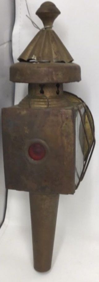 Antique 19th Century Mfg 20th Lamp Driving Light Coach Bicycle Buggy Lantern 2