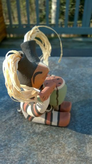 Native American Jemez Vintage Storyteller Pottery Lupe Lucero Koshari Clown 5