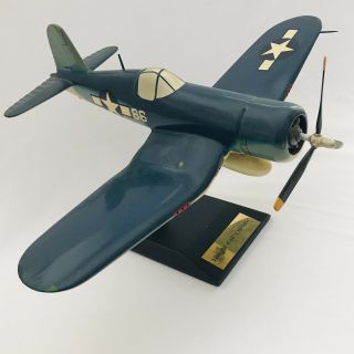 Danbury Wwii Plane Vought F4u Corsair Model Airplane With Stand