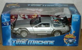 Back To The Future Ii Delorean Time Machine 1:24 Scale Die - Cast Metal Car Welly