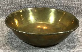 Vintage Tibetan Hand Hammered Hand Made Brass 8.  5” Singing Bowl