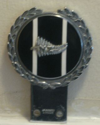 Vintage J.  R.  Gaunt Nz Zealand Car Badge Emblem Made In England Chrome