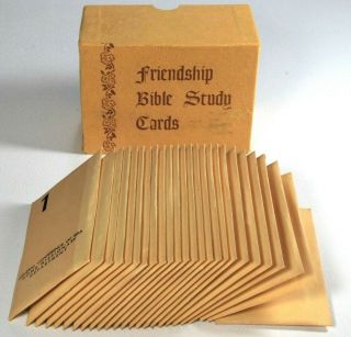 Sda Friendship Bible Study Cards Vintage Seventh Day Adventist Gc