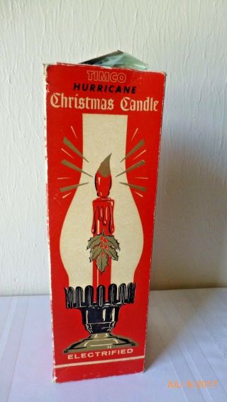 Vintage Timco Electrified Hurricane Christmas Candle Thomas Co.  Collectible