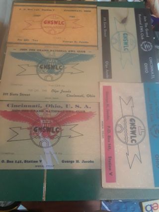 Vintage World War Ii Cincinnati Short Wave Wavelength Radio Club Cards Qsl Swl