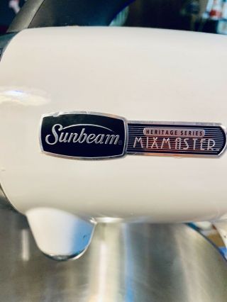 SUNBEAM MIXMASTER HERITAGE Legacy STAND MIXER MODEL 2346 - 030 w 2 Bowls & 6 Blade 7