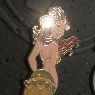 Disney Fantasy Pin Belle Beauty And The Beast Mermaid Princess LE Stained Glass 4