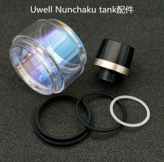 1set,  Rainbow Bulb,  Silicone Seal O Rings,  Mouth Tip For 0uwell Nunchaku Tank